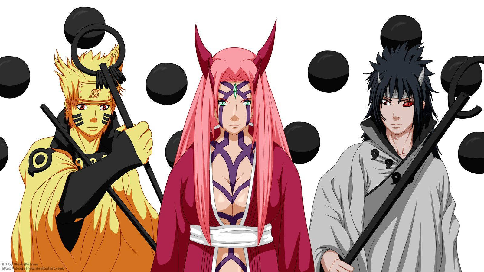 Naruto's Team 7 In Sage Mode Wallpaper