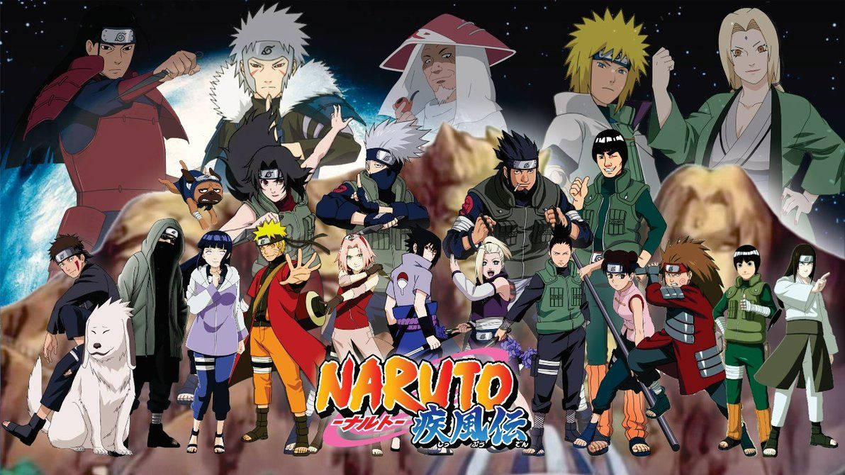 Naruto Shippuden Ninjas Of Konoha Poster Wallpaper
