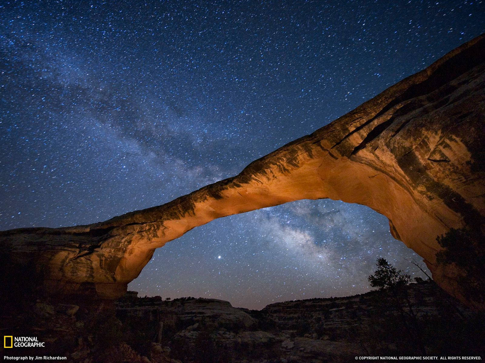 National Geographic Bridge At Night Wallpaper