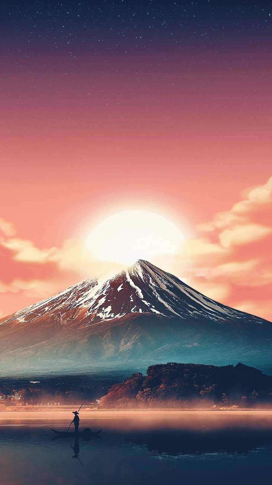 Nature Phone Mount Fuji Wallpaper