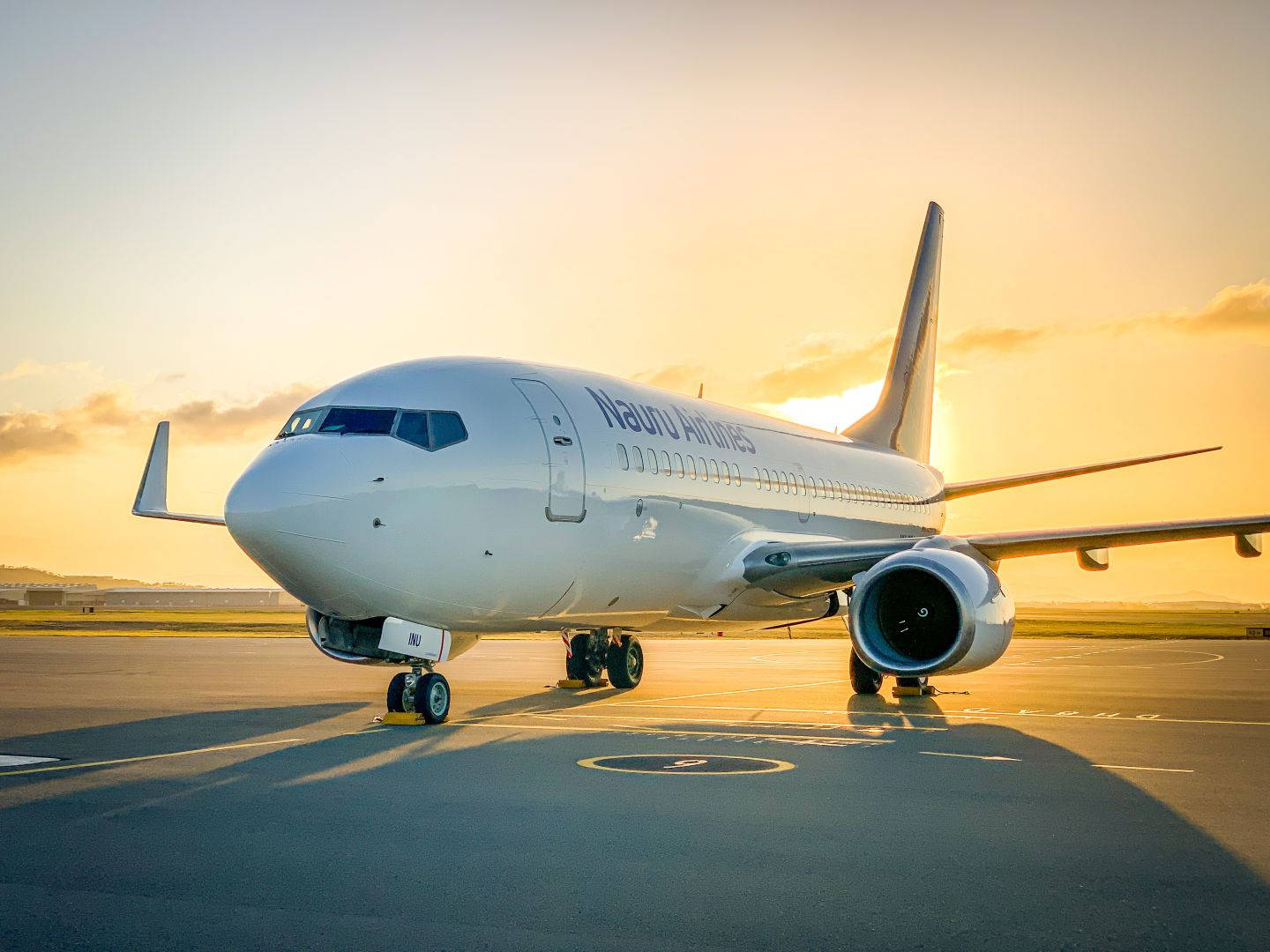 Nauru Airplane On A Runway Wallpaper