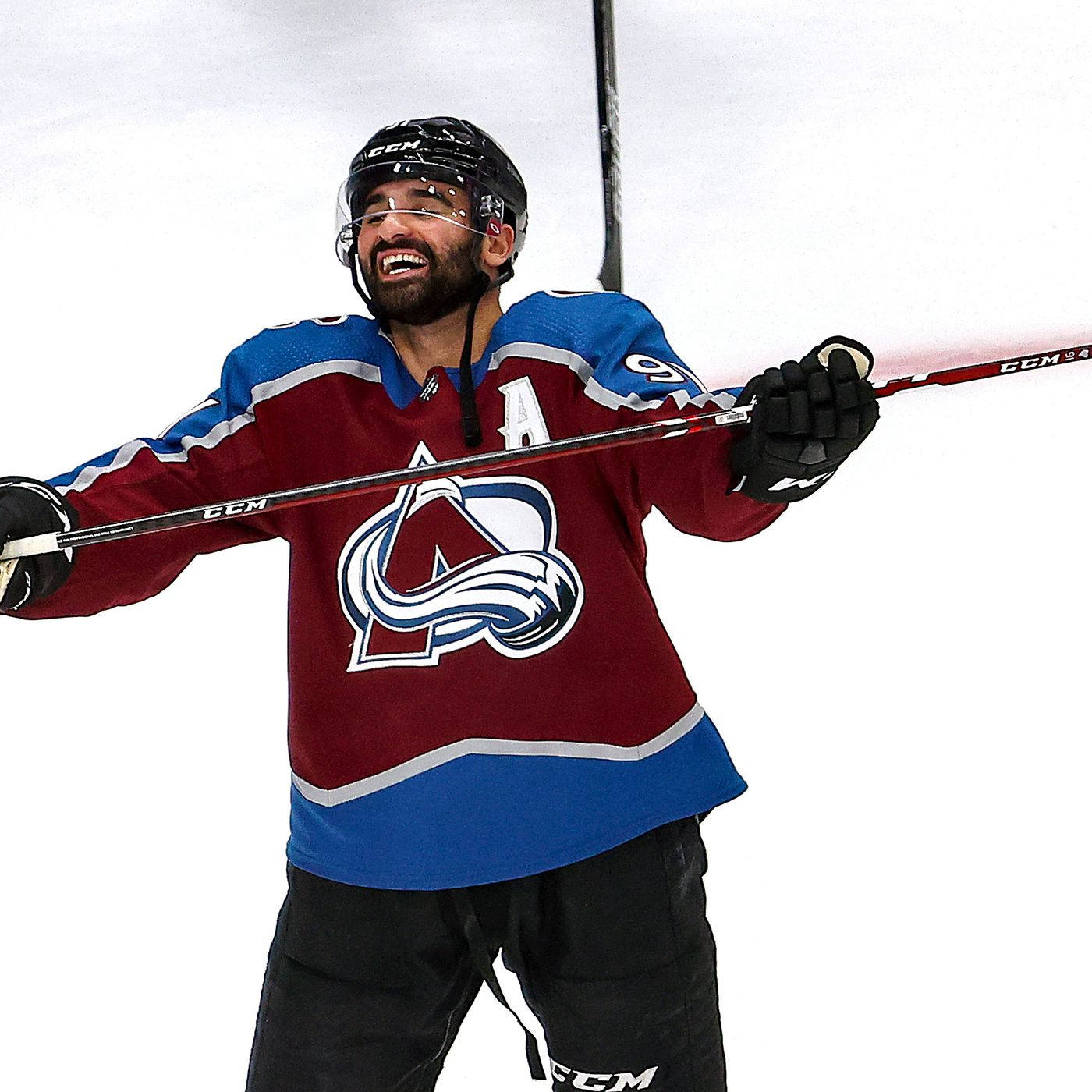 Nazem Kadri Colorado Avalanche Smiling Wallpaper