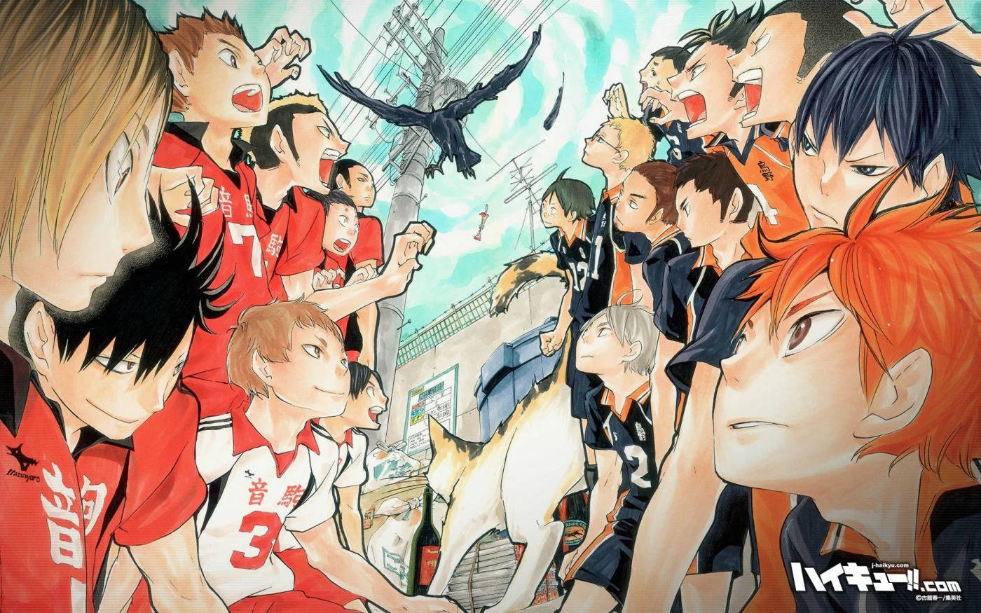 Nekoma And Karasuno Match Haikyuu Aesthetic Wallpaper