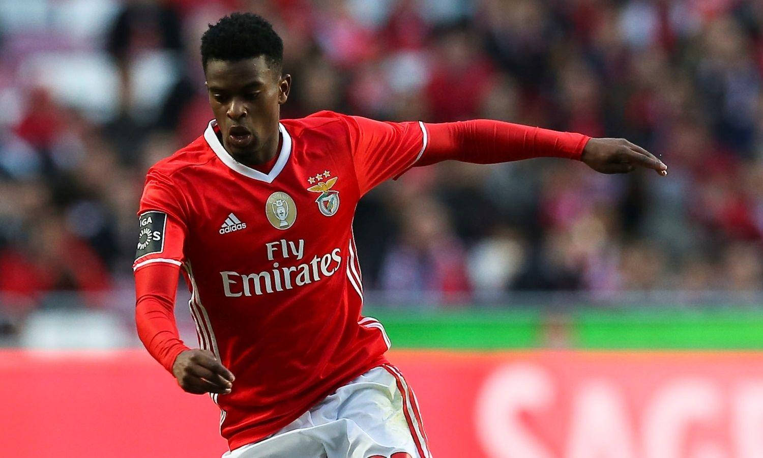 Nelson Semedo Wearing Red Jersey Wallpaper