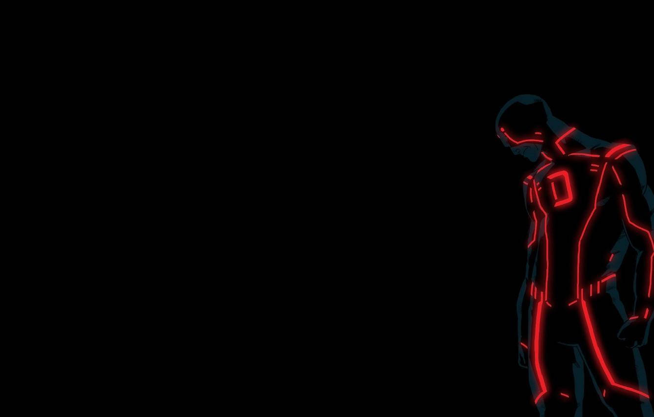 Neon Daredevil Abstract Wallpaper