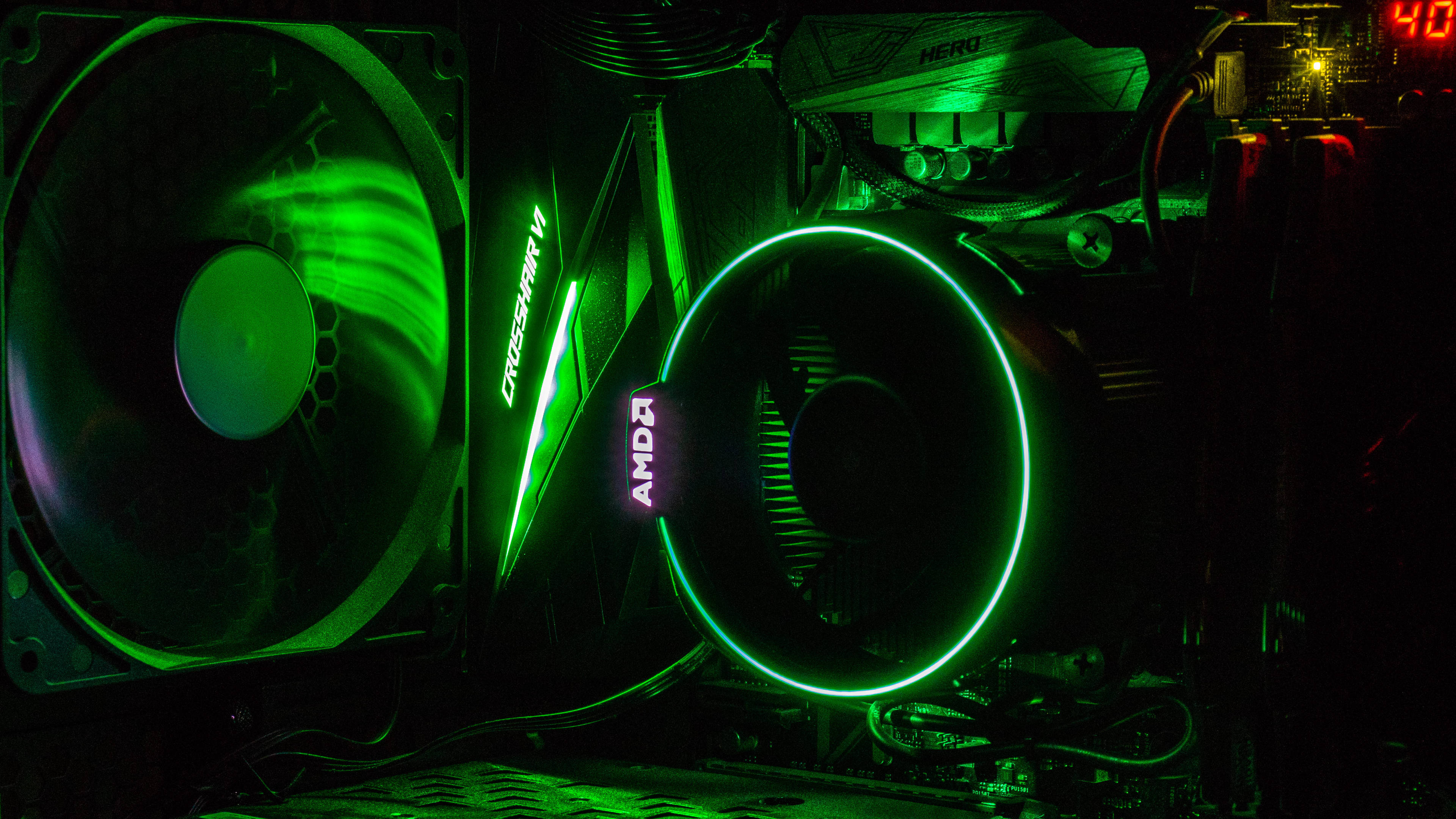 Neon Green Amd 4k Wallpaper