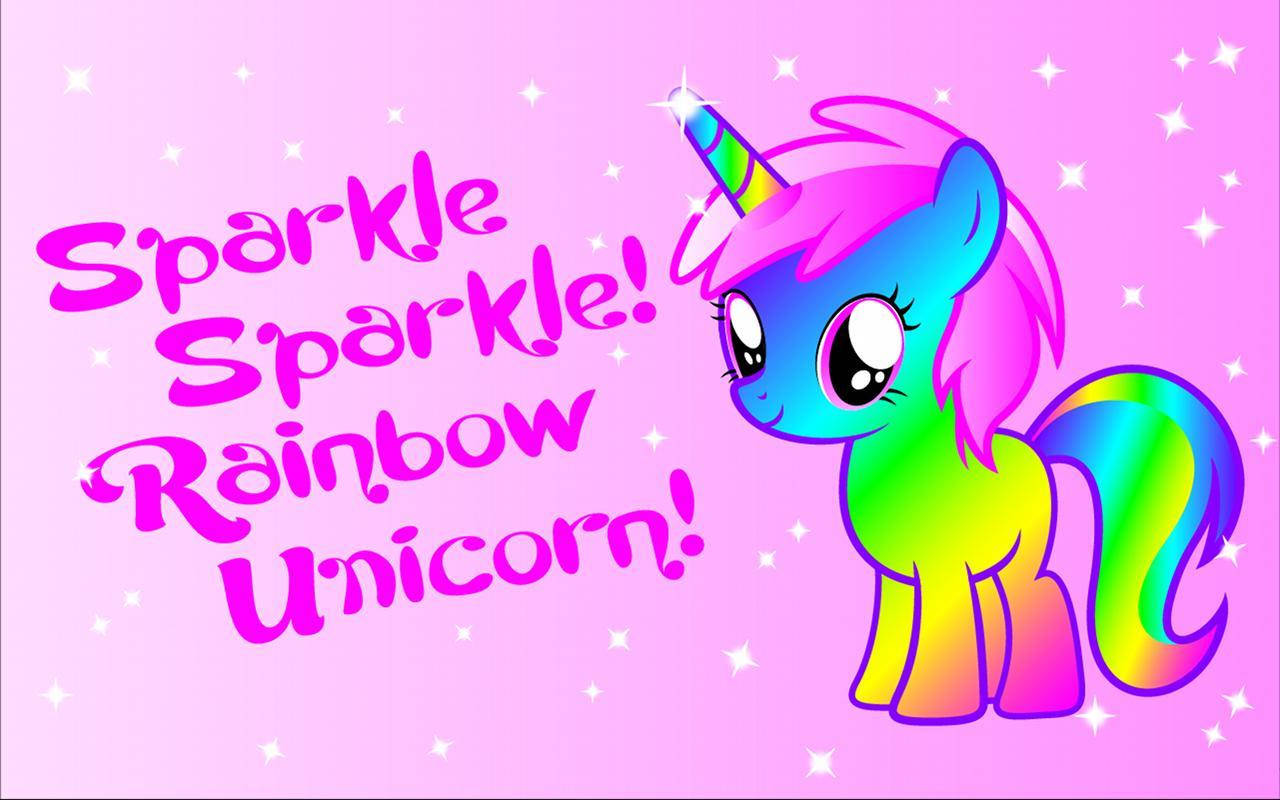 Neon Rainbow Unicorn Wallpaper