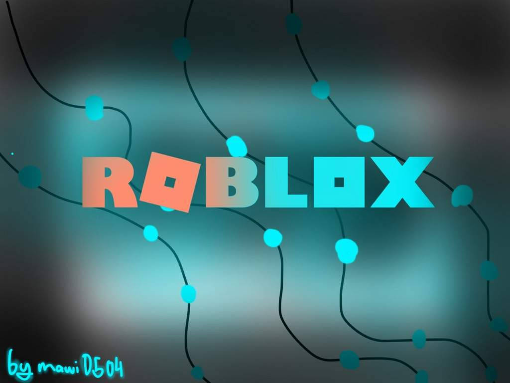 Neon Roblox Logo Wallpaper