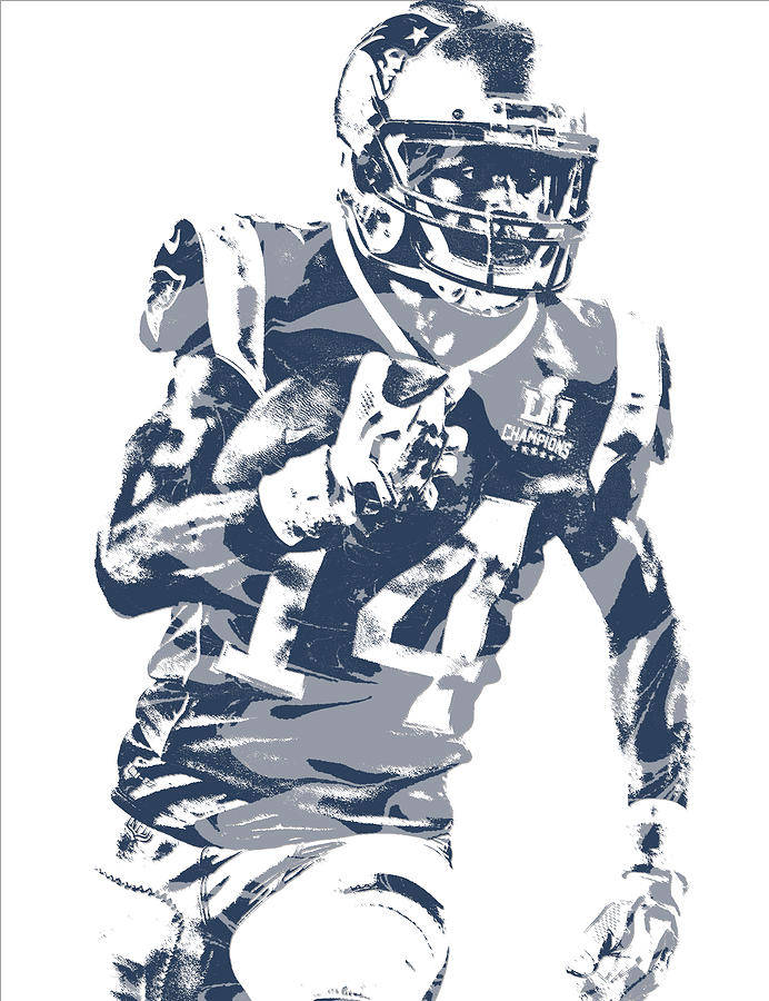 New England Patriots Brandin Cooks Artwork Wallpaper