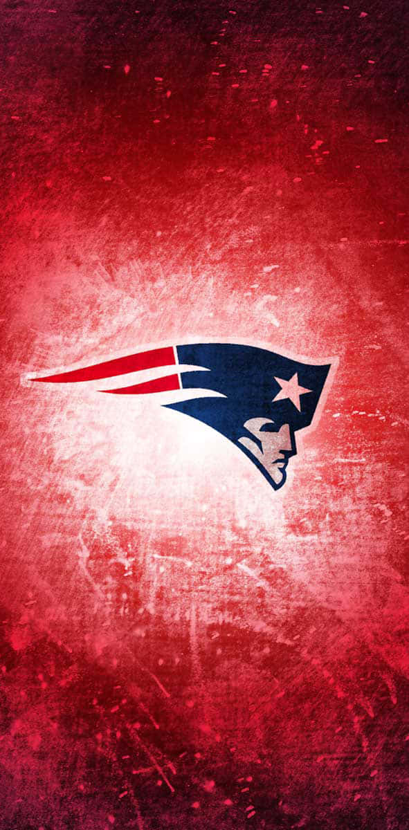 New England Patriots Logo Red Aesthetic Wallpaper
