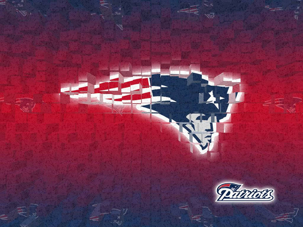New England Patriots Pixelated Logo Wallpaper