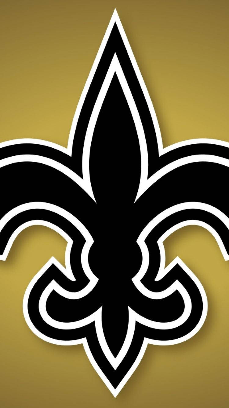 New Orleans Saints Logo In Portrait Wallpaper