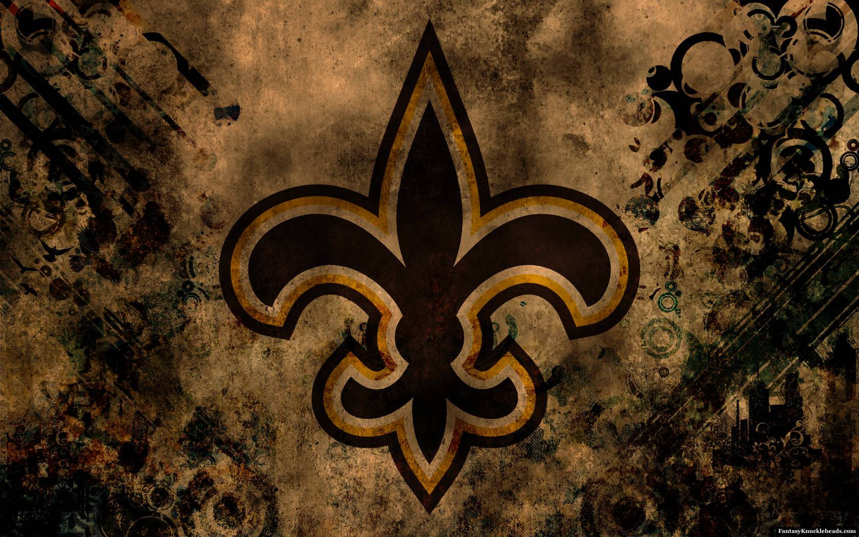 New Orleans Saints Smudge Artwork Wallpaper