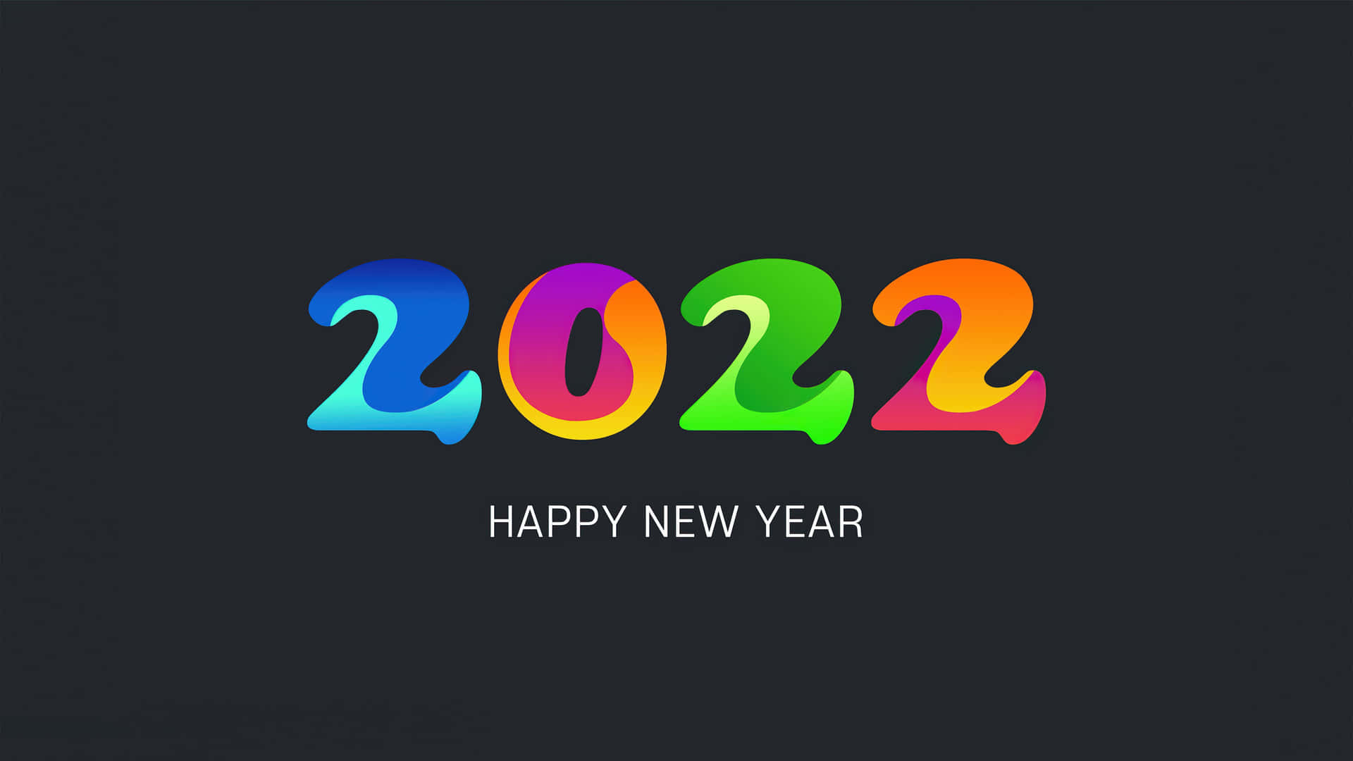 New Year 2022 Bright Colors Wallpaper