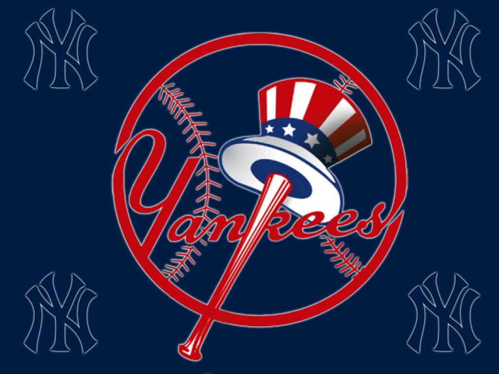 New York Yankees Hat Ny Logo Art Wallpaper