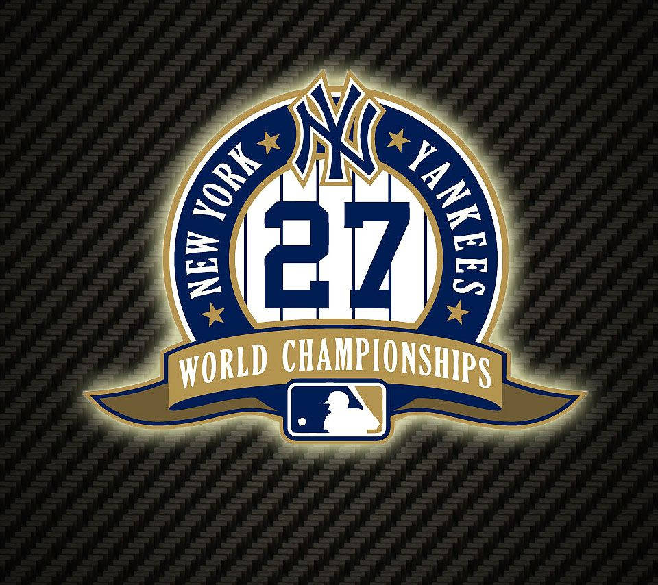 New York Yankees Logo 27 World Championships Wallpaper