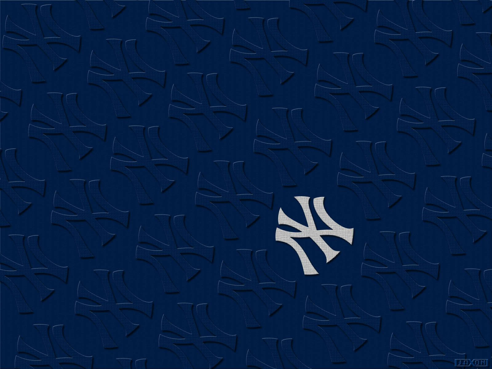 New York Yankees Minimalist Logo Pattern Wallpaper