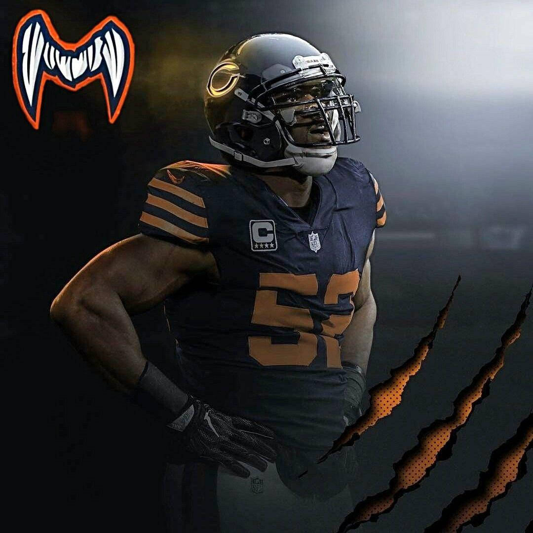 Nfl Chicago Bears Khalil Mack Digital Art Wallpaper