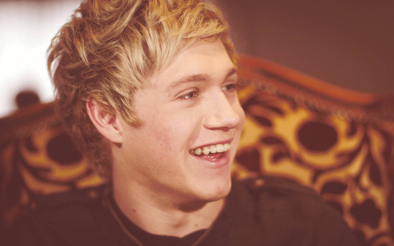 Niall Horan Smile Sofa Sit Wallpaper