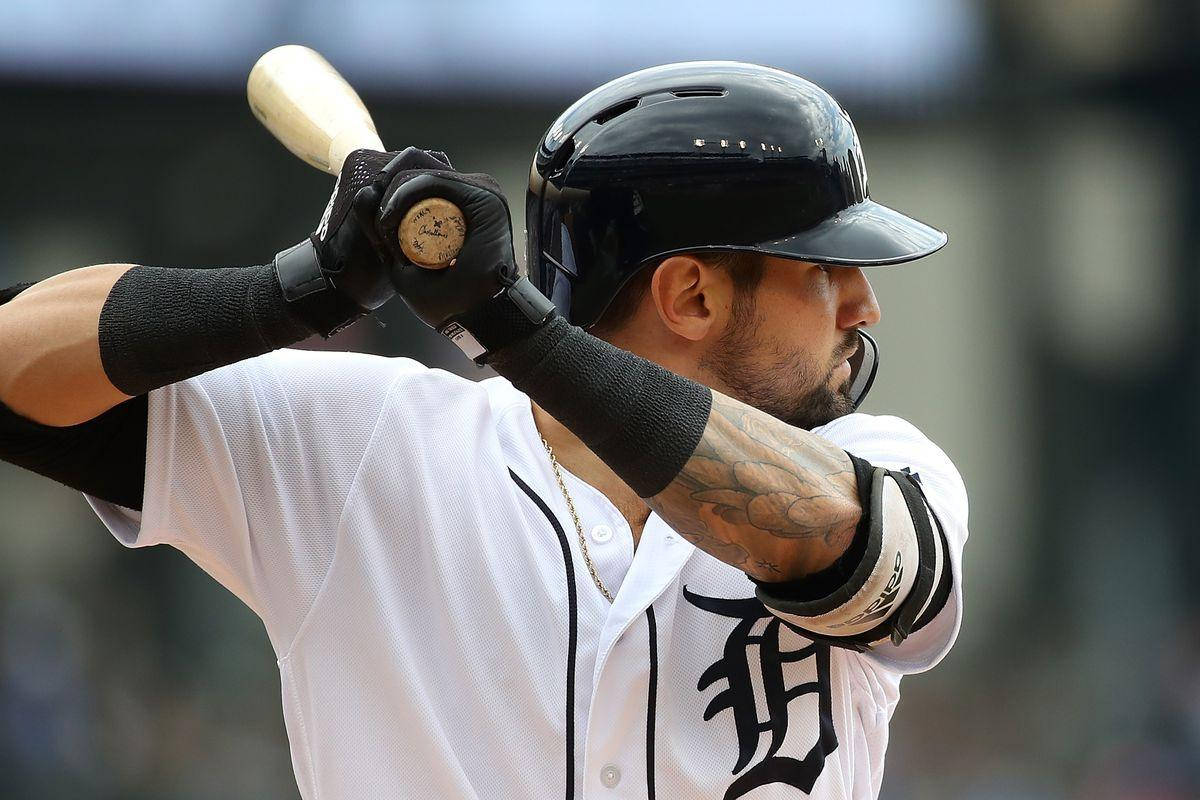 Nick Castellanos Bat Raised Wallpaper