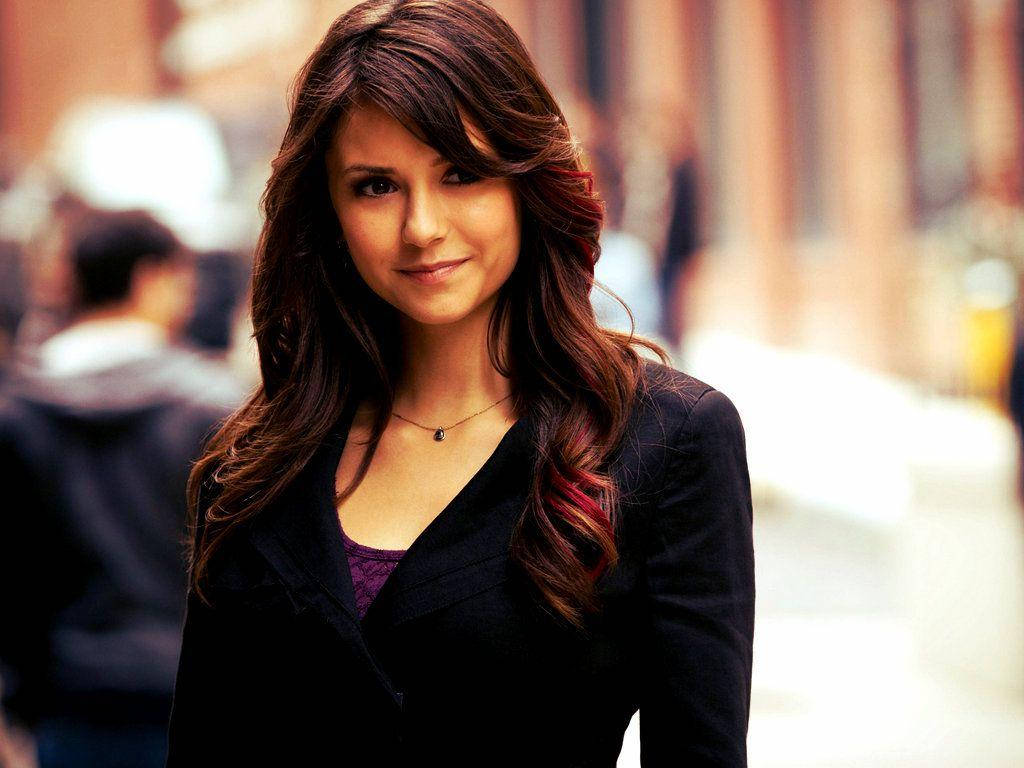 Nina Dobrev On Streets Wallpaper