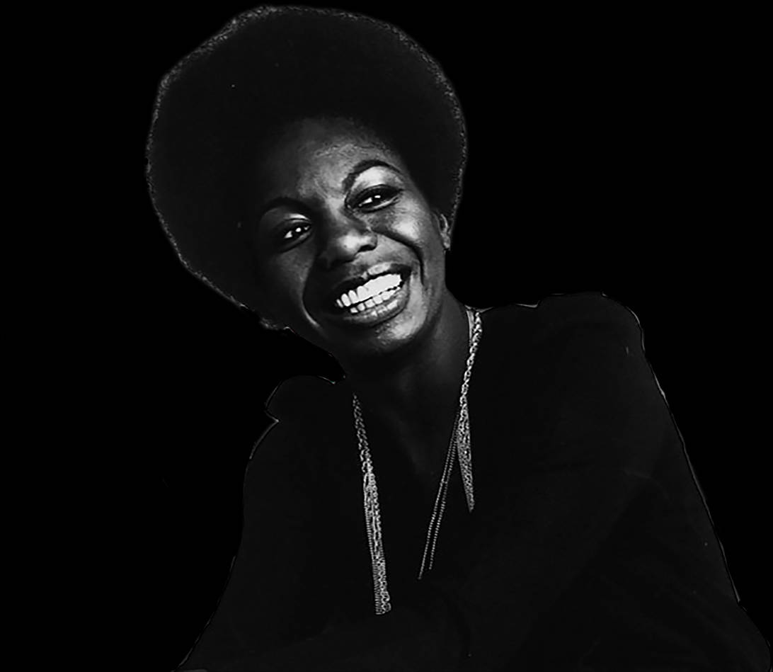 Nina Simone Black And White Celebrity Smile Wallpaper