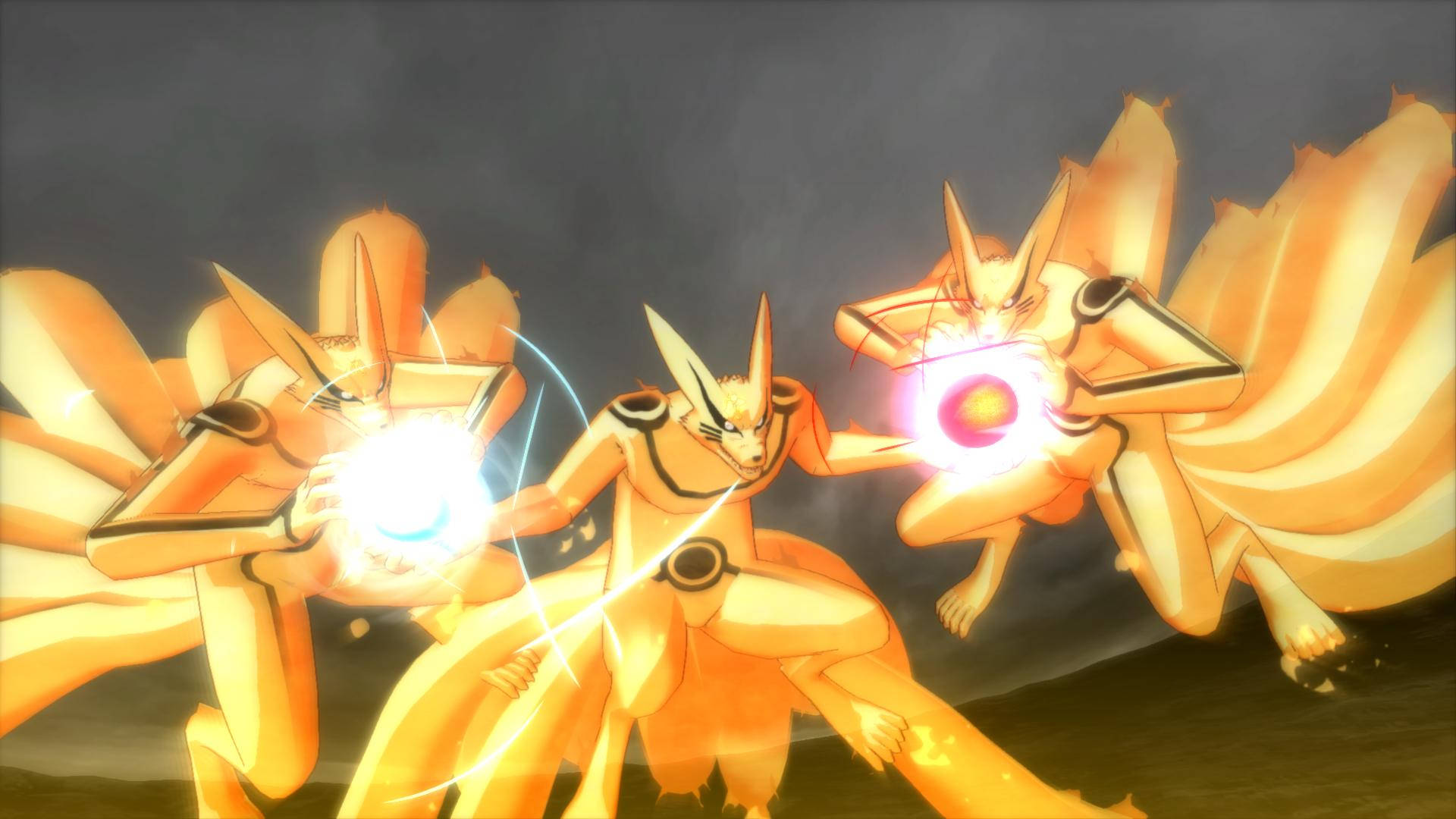 Nine Tailed Beast Naruto Kurama Clones Wallpaper