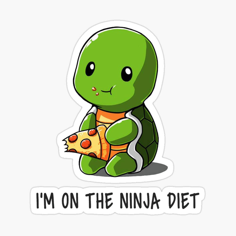 Ninja Diet Cute Turtle Wallpaper