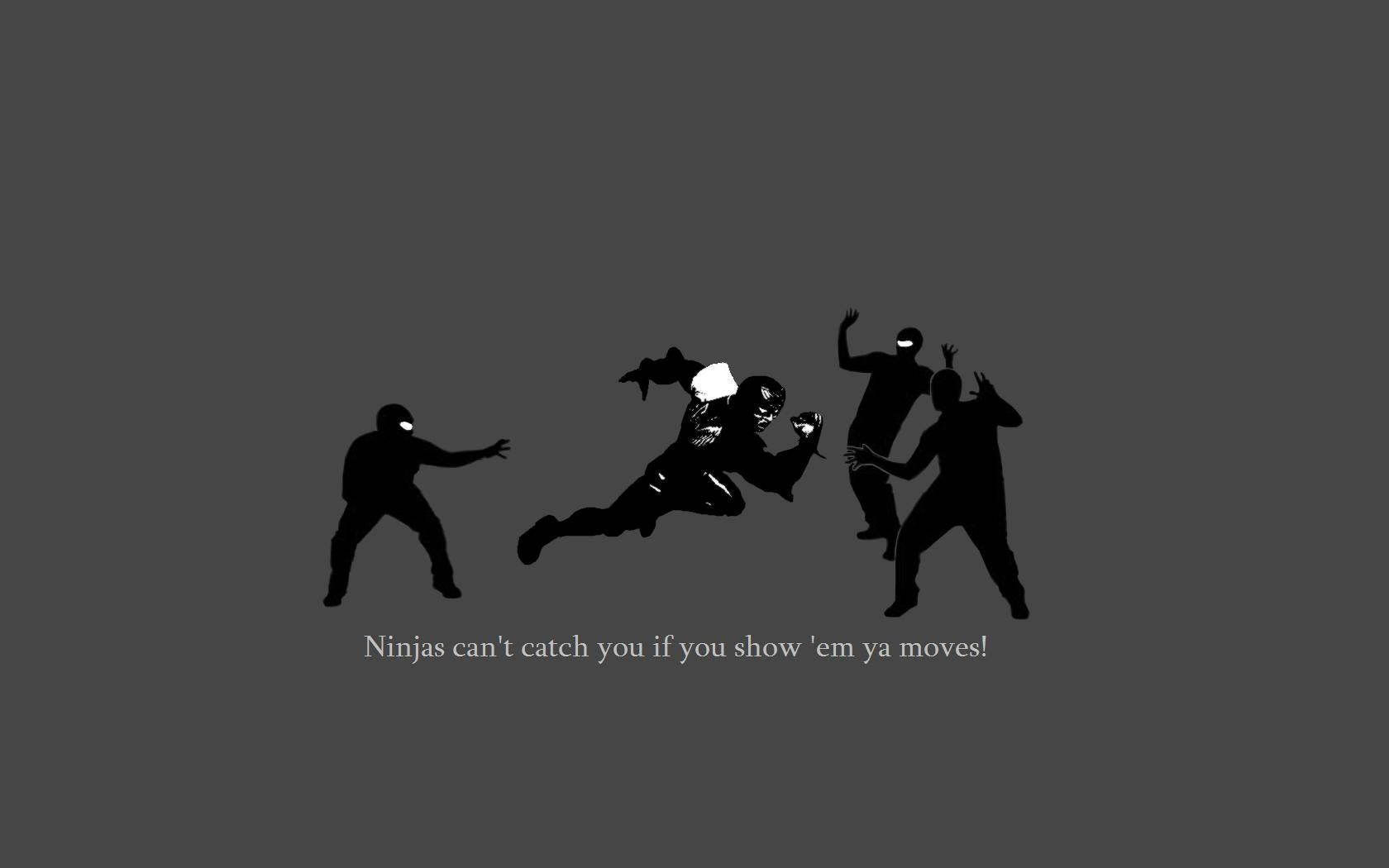 Ninjas Can't Catch You Wallpaper