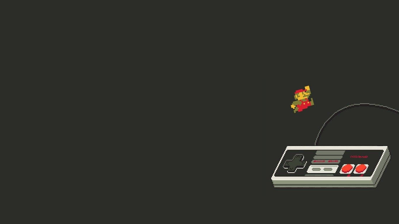 Nintendo Nes Controller Gaming Profile Wallpaper