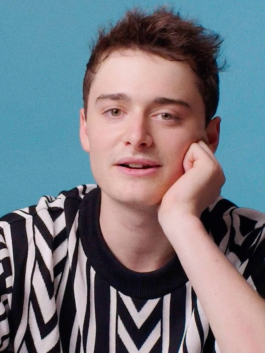 Noah Schnapp At Gq Interview Wallpaper