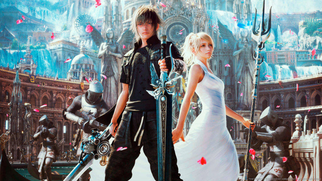 Noctis And Lunafreya Of Final Fantasy Xv Wallpaper