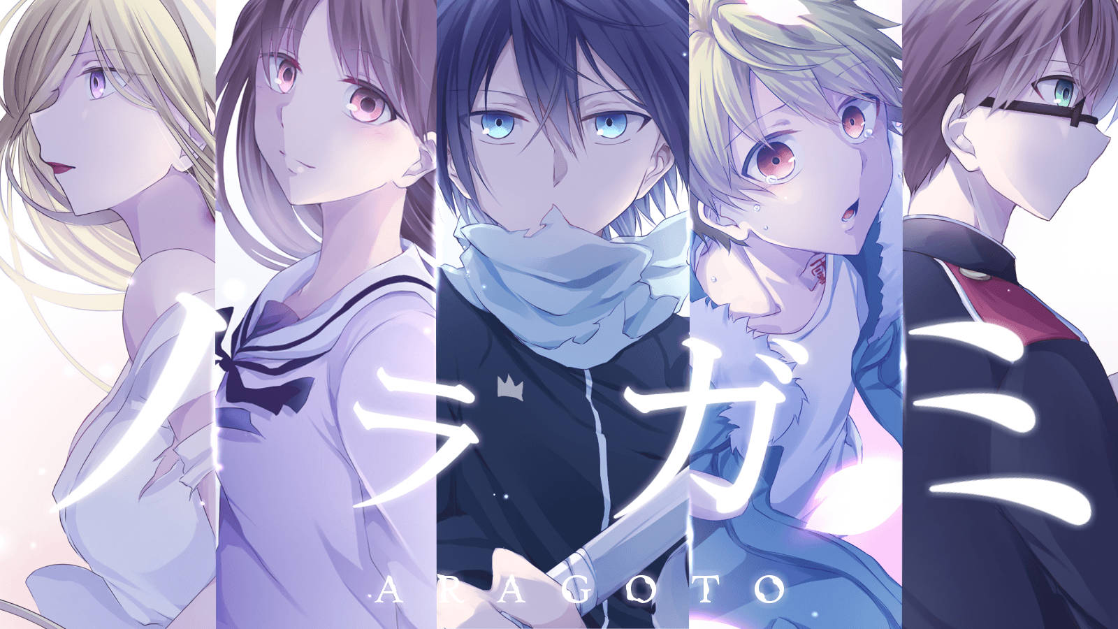 Noragami Characters Collage Wallpaper