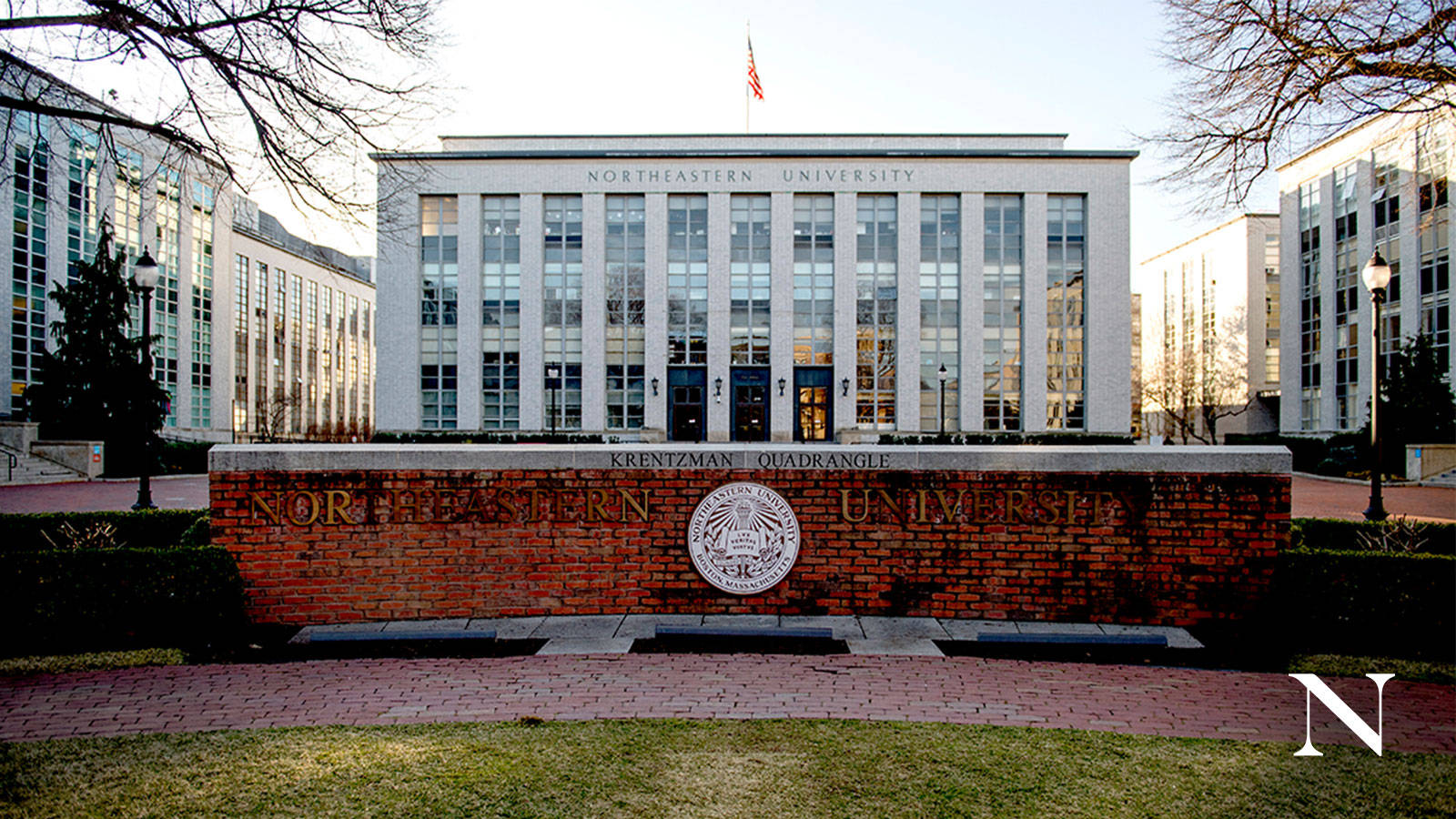 Northeastern University Logo And Sign Wallpaper