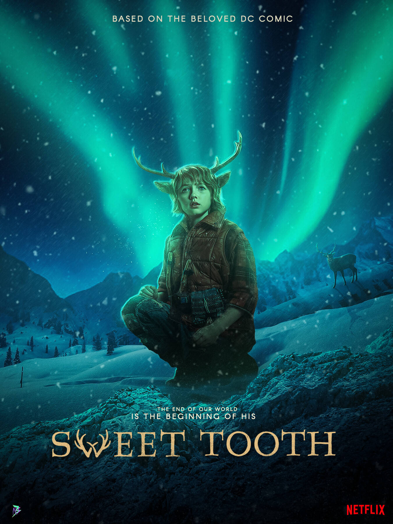 Northern Lights Gus Sweet Tooth Wallpaper