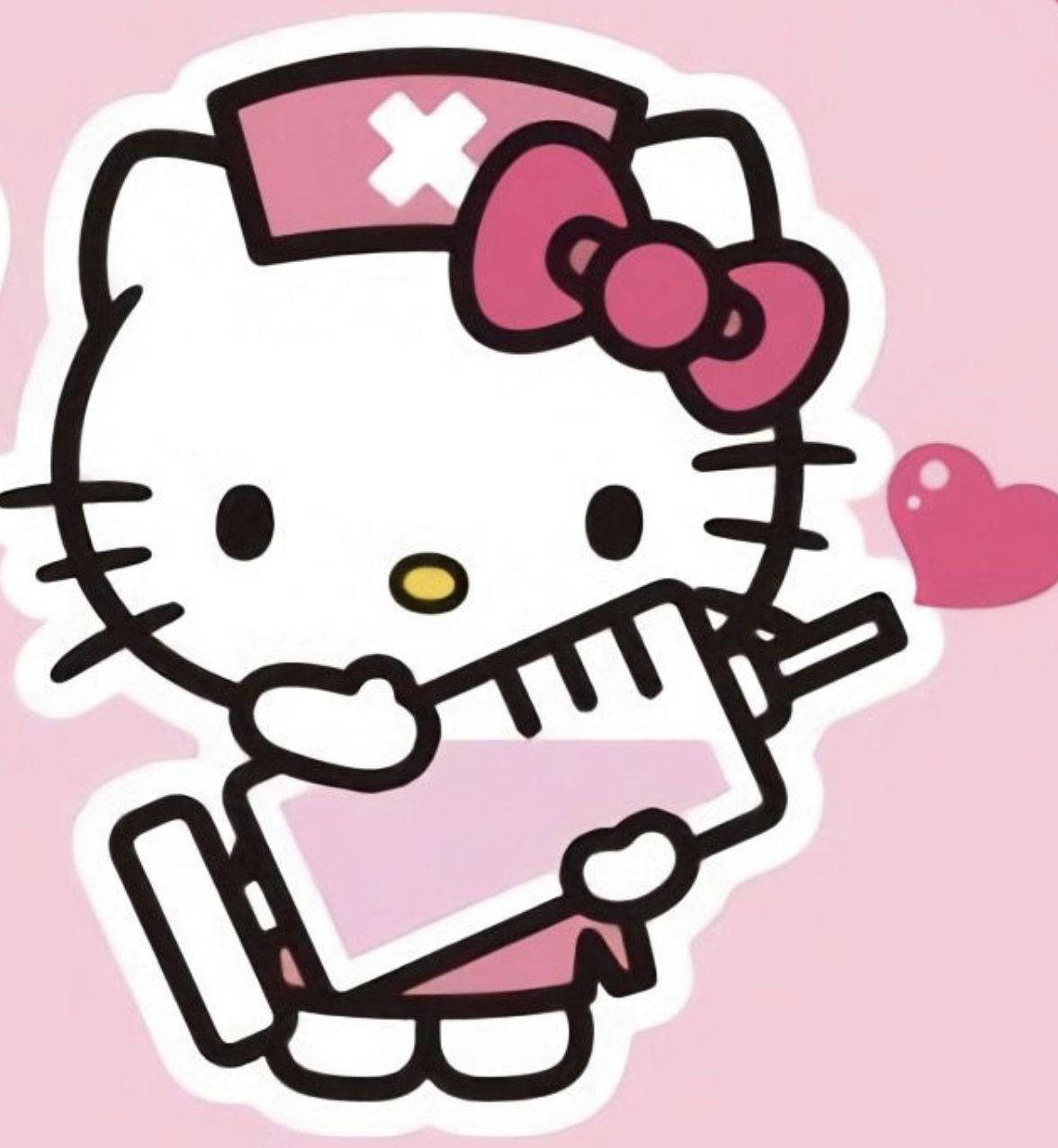 Nurse Cartoon Hello Kitty Pfp Wallpaper