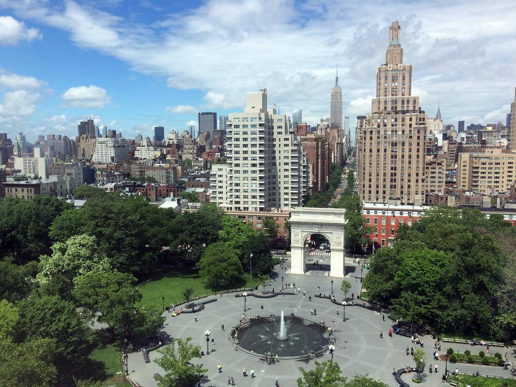 Nyu Aerial View Of Park Wallpaper