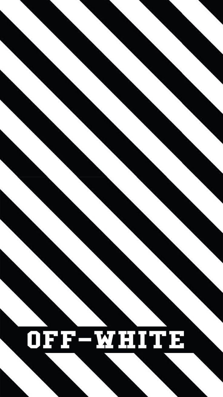 Off White Diagonal Stripes Wallpaper