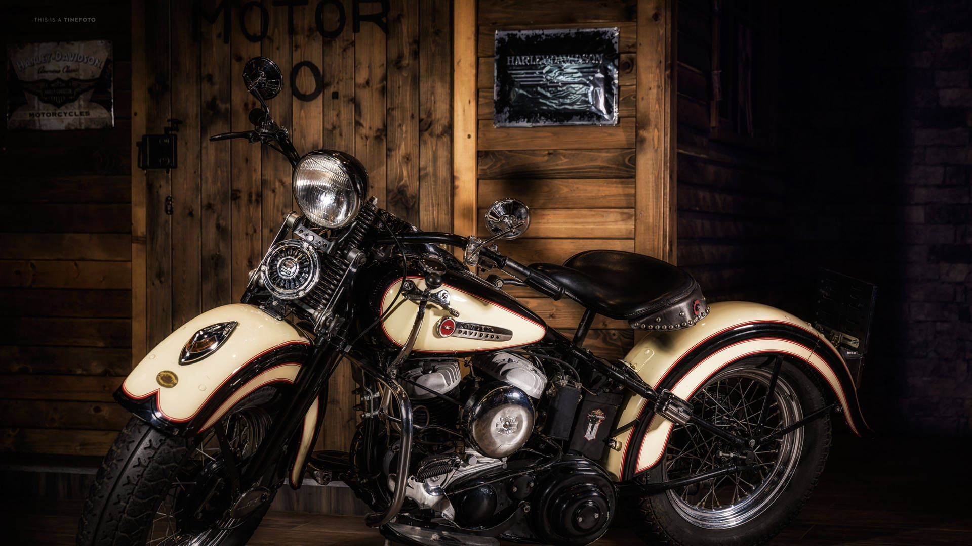 Off-white Harley Davidson Wallpaper