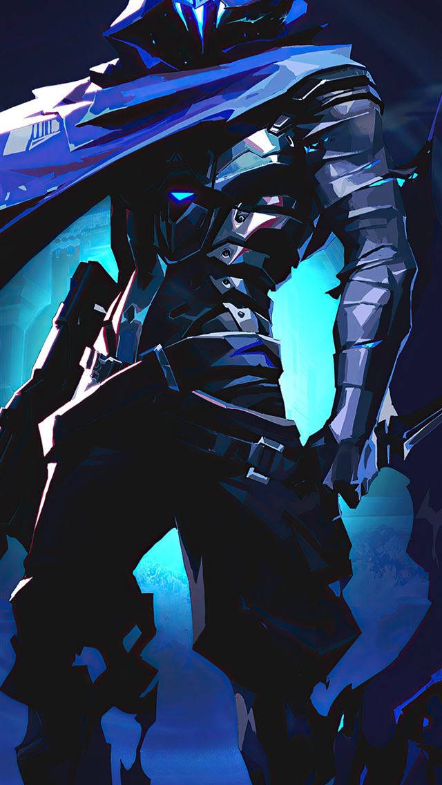 Omen With Steel Costume Valorant Iphone Wallpaper