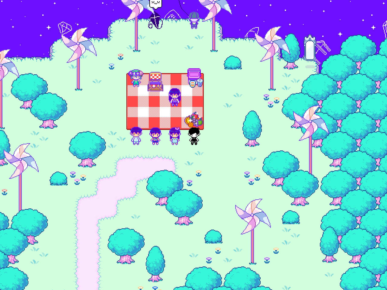 Omori Pinwheel Forest Wallpaper