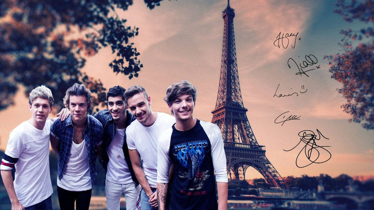 One Direction Edit In Paris Wallpaper