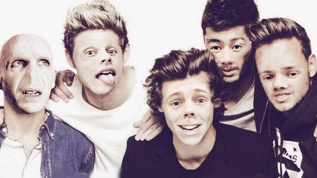 One Direction Funny Faces Wallpaper