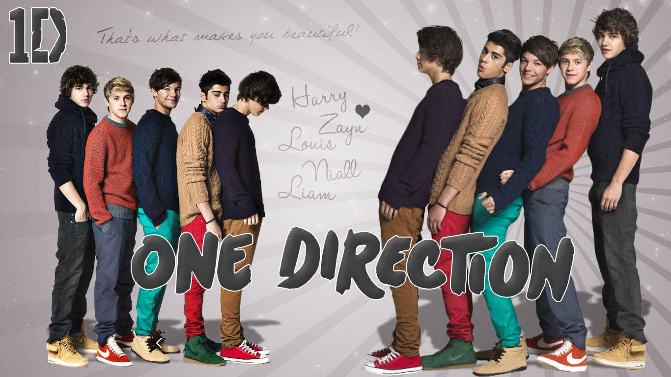 One Direction Line Up Wallpaper