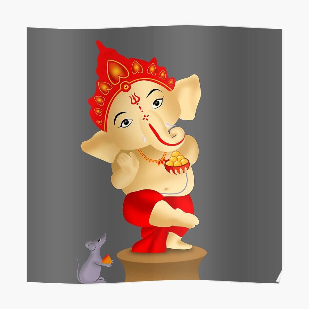 One-legged Baby Ganesh Wallpaper