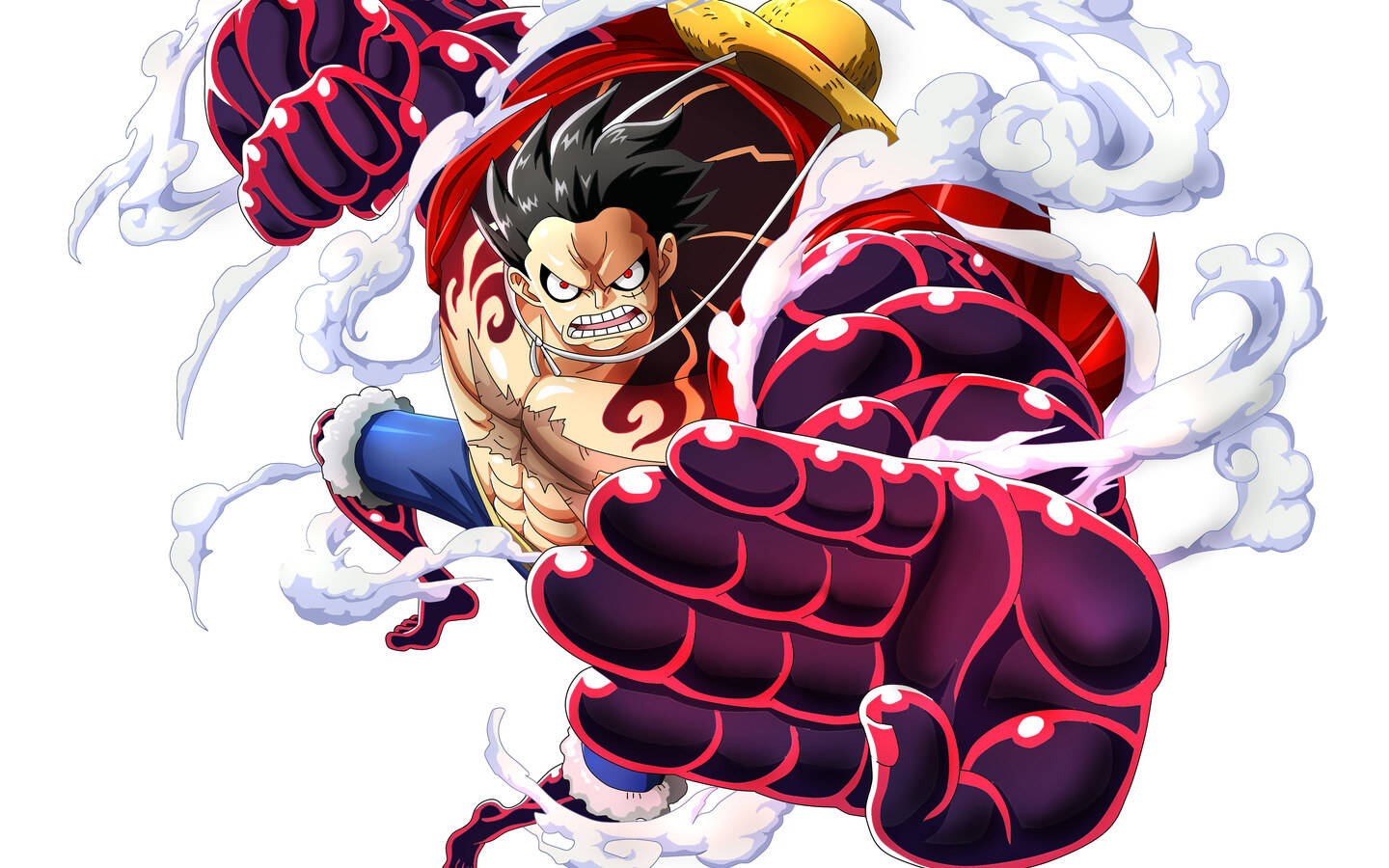 One Piece Desktop Luffy Gear 4 Wallpaper