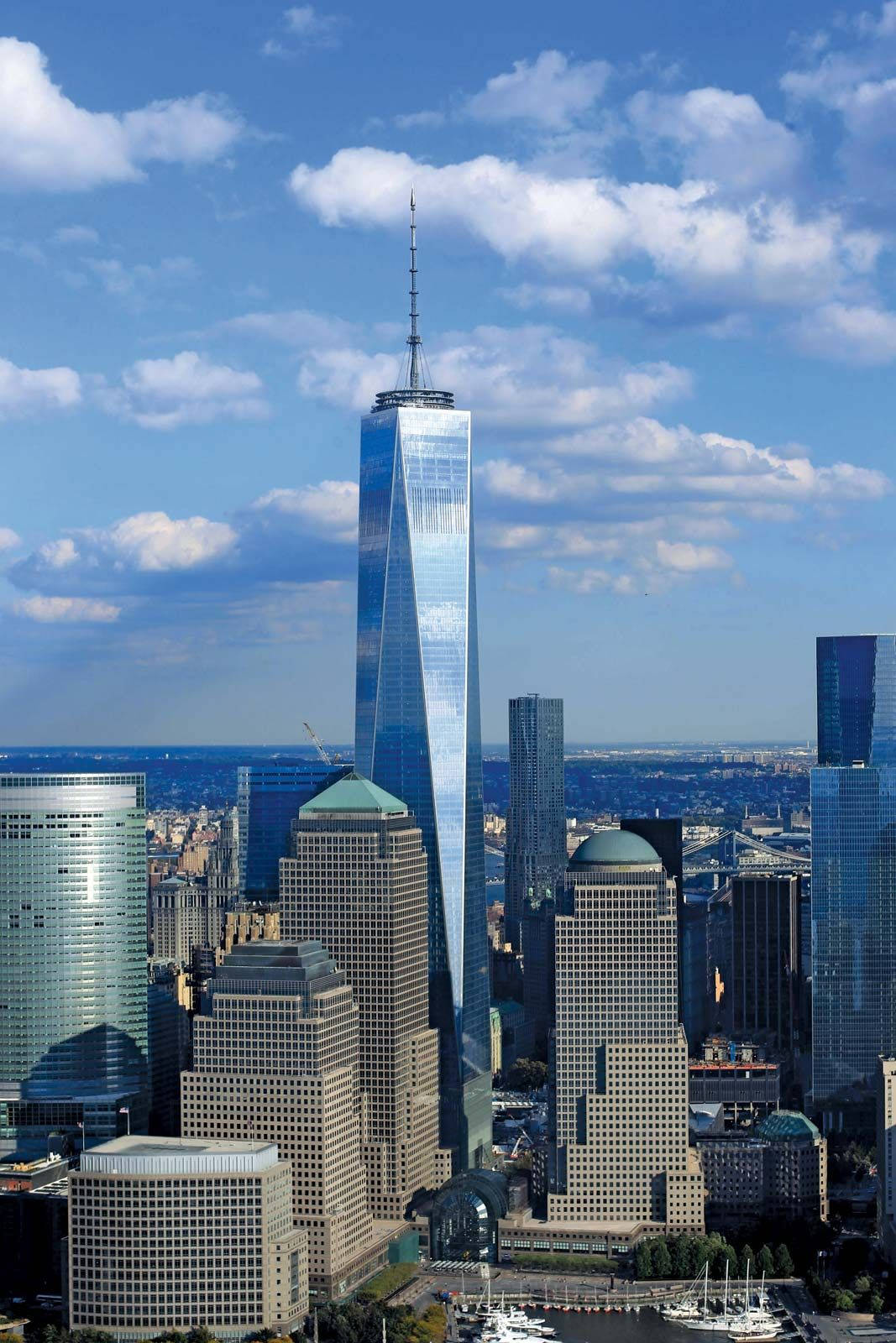 One World Trade Center Blue Aesthetic Wallpaper