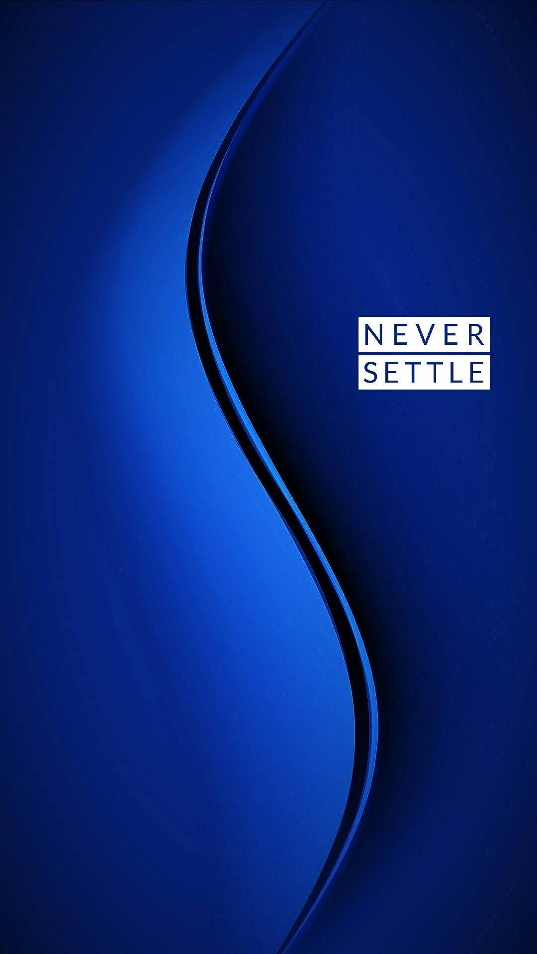 Oneplus Blue Curve Wallpaper