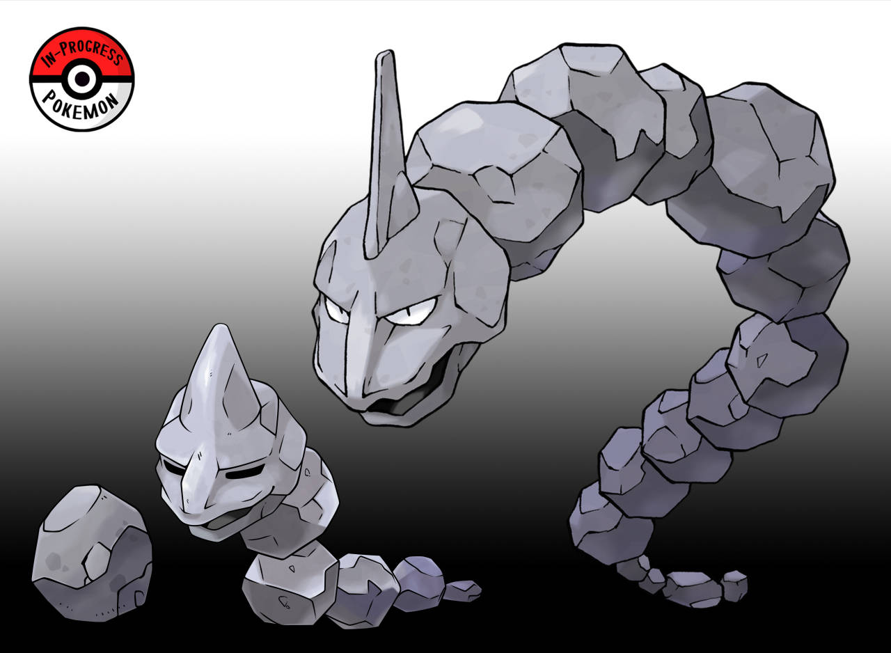 Onix Evolution From Small Rock Wallpaper