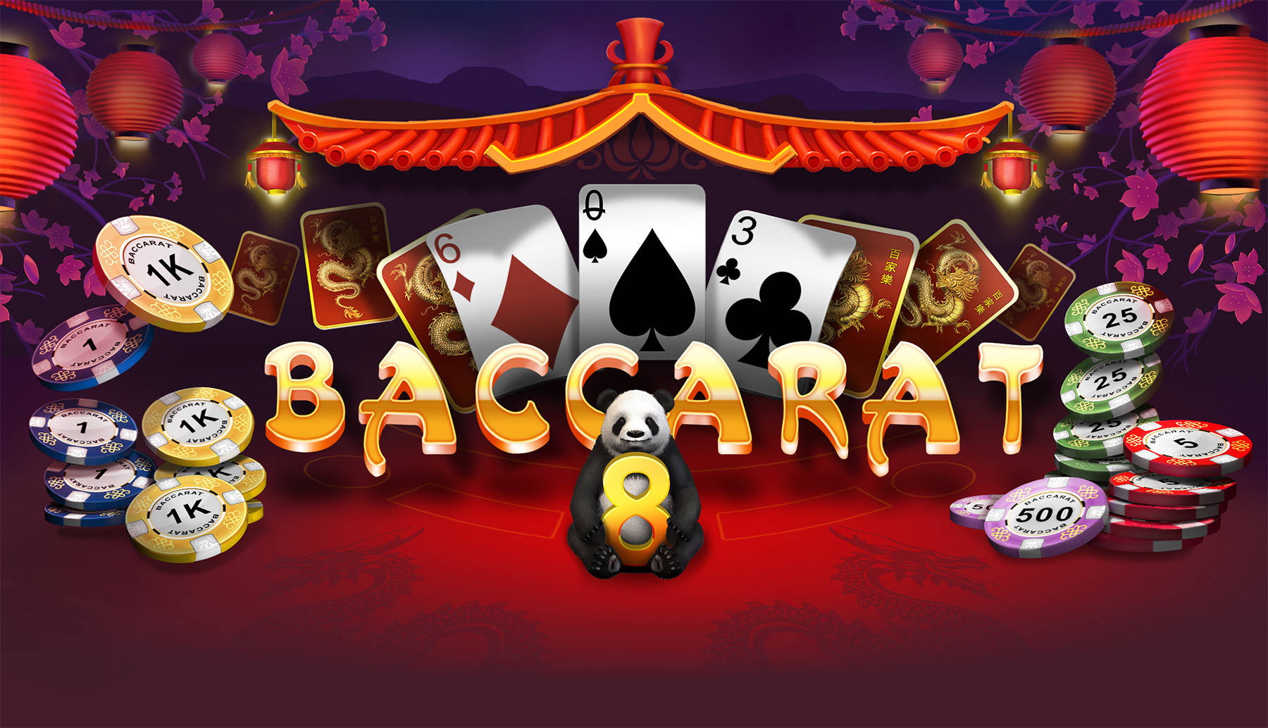 Online Virtual Wallpaper Of A Baccarat Online Game Wallpaper